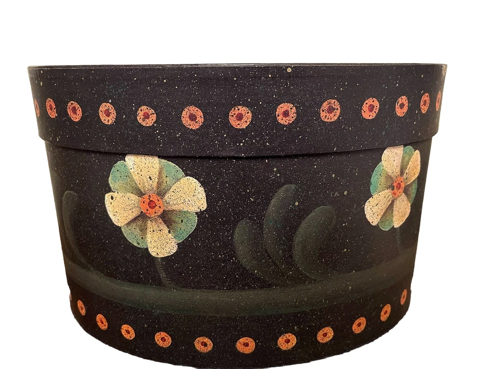 Set Of 3 ~ Primitive Bobs Boxes Floral Trio Nesting Boxes ~ Beautiful Artwork 🌼 - Image 2 of 4