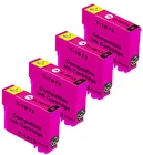 Compatible Ink Cartridges Magenta 4 x T1813 for Printers XP-302, XP-305, XP-402,