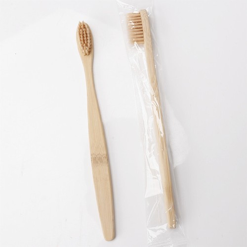 10Pcs Bamboo Toothbrush 100% Natural Organic Medium BPA Free Soft Healthy Brush - Picture 2 of 6