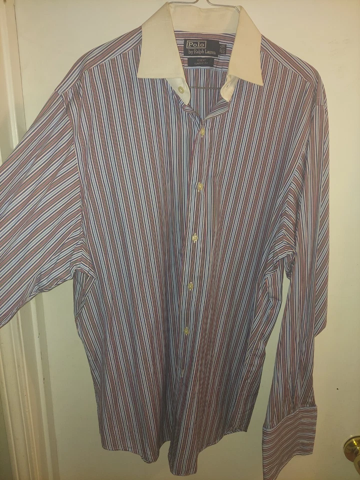 男式 Ralph Lauren Polo & Geoffrey Beene 大号礼服衬衫 2 件套 — 第 2/4 张图片