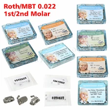 SKYSEA Dental Orthodontic Sgl Buccal Tubes 1st 2nd Molar Tube Roth MBT.022 cpn