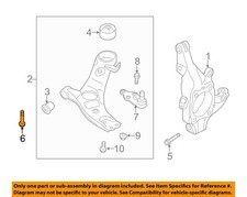 HYUNDAI OEM 06-25 Accent-Lower Cntrl Arm Rear Bolt 545633K000