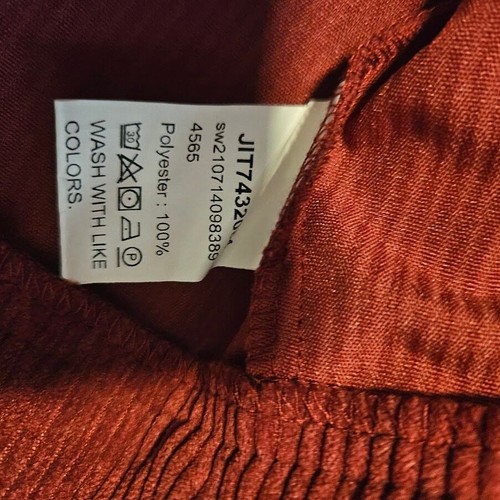 Petite Medium Mujer Bordoña Chaqueta Abotonada - Imagen 3 de 3