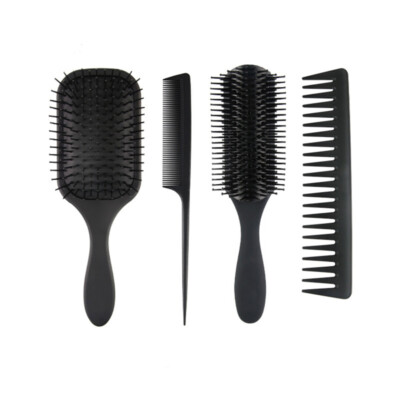 Hair Brush Set of 4 Hair Comb Women and Detangling Paddle Brush All Type Hair