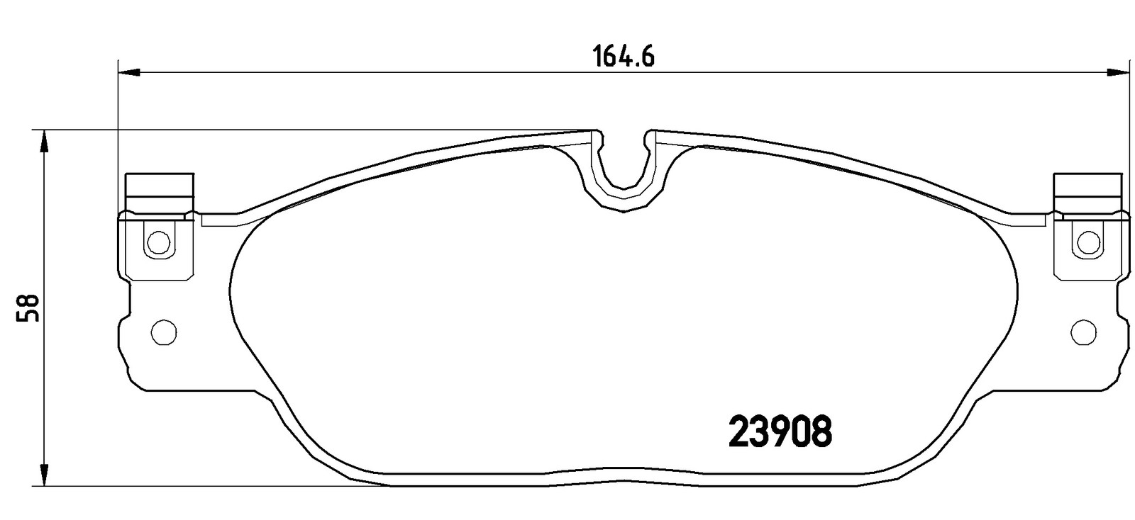 Brake Pads Set fits JAGUAR XJ X350 3.6 Front 03 to 09 RG(AJV8) Brembo C2C15990 - Image 22