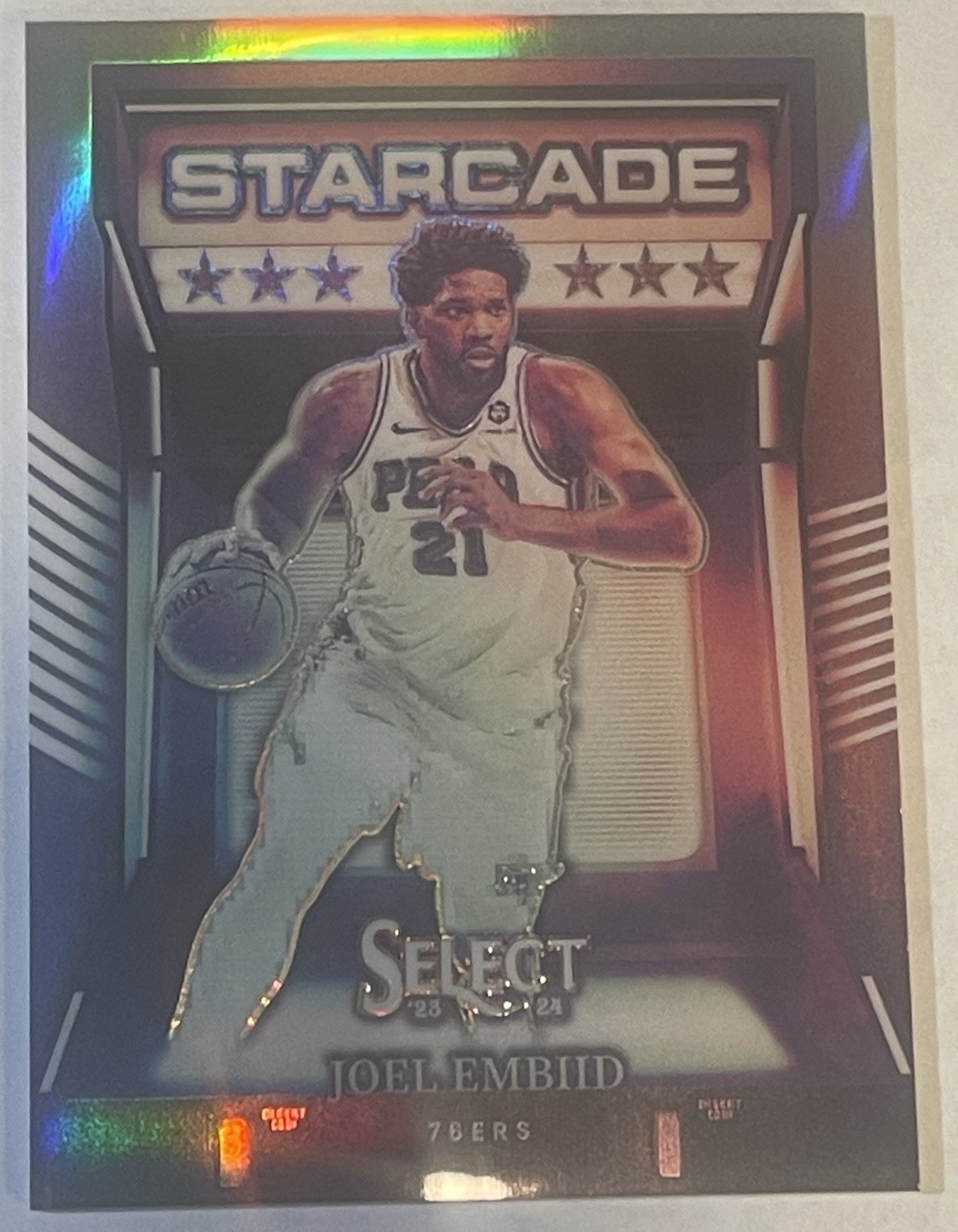 2023-24 Panini Select JOEL EMBIID STARCADE SSP PHILADELPHIA 76ers Case Hit