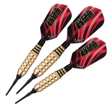 VIPER SUPER BEE BRASS 16 GRAM DARTS SOFT TIP SET NEW SHIPS FREE FREE FLIGHTS