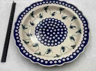 Boleslawiec Multicolor Stoneware Floral Polish Round Shaped Serving Plate
