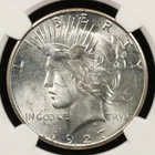 1927-S Peace Dollar $1 NGC UNC Details OBV Scratched Silver (#SLC00287)