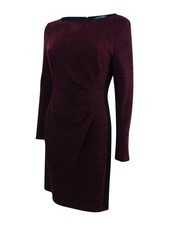 Lauren Ralph Lauren Women's Two-Toned Sheath Dress (14, Black Multi)
