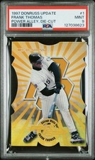 1997 Donruss Update Frank Thomas Power Alley Die Cut /1000 #1 PSA 9