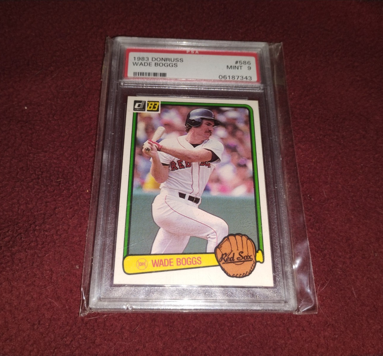 1983 Donruss #586 Wade Boggs Red Sox PSA 9 MINT 263