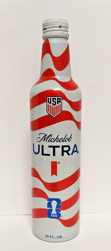 2026 Michelob Ultra USA FIFA World Cup 16 oz Aluminum Beer Bottle #504289