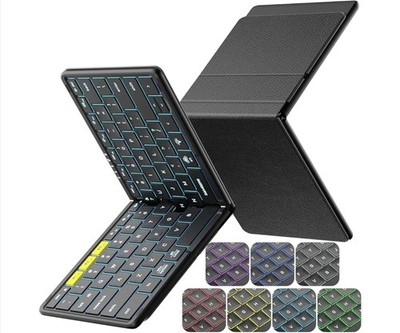 Samsers Full-Size Foldable Bluetooth Keyboard, KF08X Wireless Folding Keyboard w