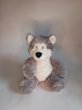 Aurora World Wolf Plush 10" Gray White Stuffed Animal Soft Toy 30975