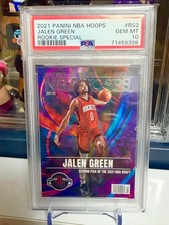 Jalen Green RC PSA 10 Rookie Card. rookie card picture