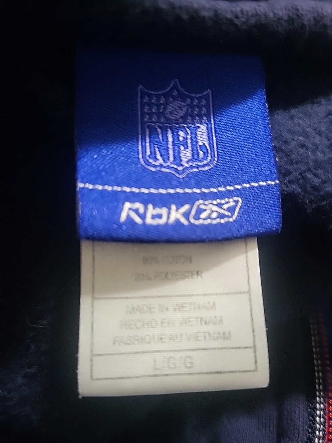 (#12)Tennessee Titans Reebok NFL Team Apparel Women's Large Full Zip Blue Hoodie thumbnail 9