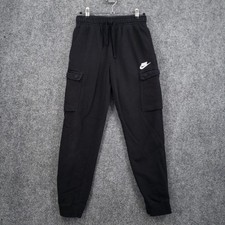 Nike Sportswear Club Jogger Kids Boys L Large Black Cargo Sweatpants Athletic