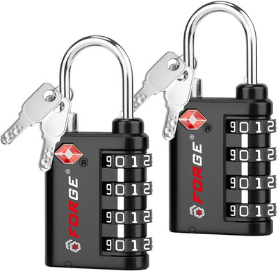 Forge Dual-Opening: Key or Combination Lock, TSA Approved Lock for Luggage, Peli