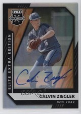 2021 Panini Elite Extra Edition Signatures Calvin Ziegler #46 Auto 0i8b