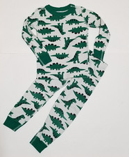 Hanna Andersson Dinosaur Pajama Set Youth 100 US 4 Organic Cotton