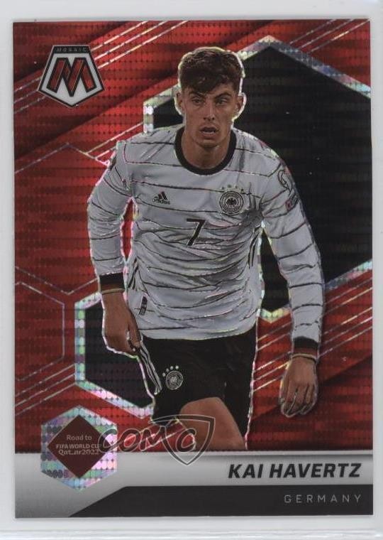 2021 Panini Mosaic FIFA Road to World Cup Red Pulsar Prizm Kai Havertz #64 7v5
