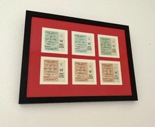 1966 WORLD CUP &ndash; ENGLAND ORIGINAL TICKETS incl THE FINAL &ndash; MODERN FRAMED DISPLAY