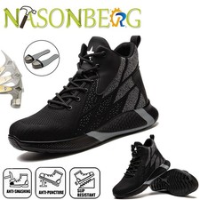Men Safety Trainers Work Boots Steel Toe Cap Shoes Indestructible Slip Resistant