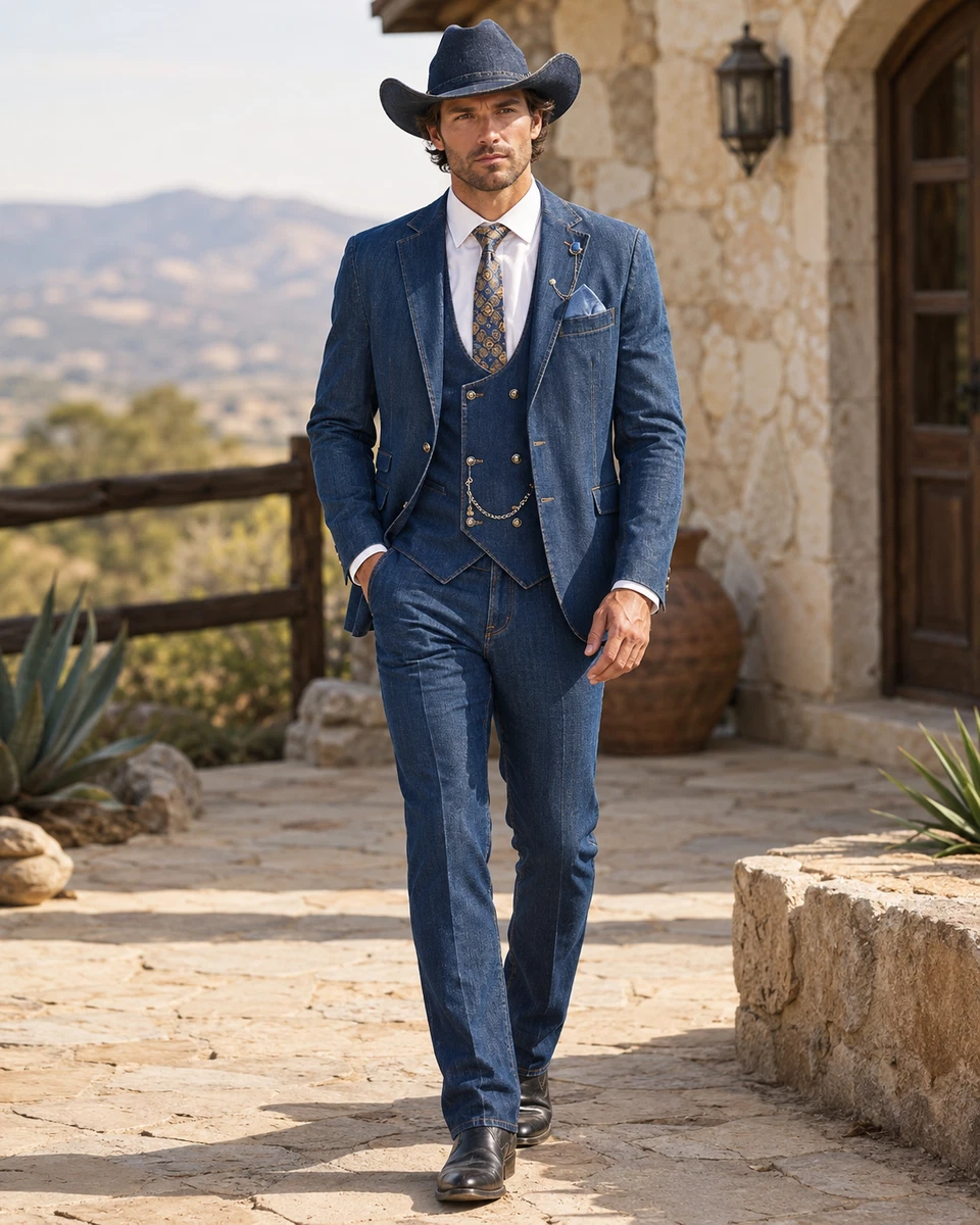 Denim Suits for Men for sale - eBay Denim Suits for Men for sale - eBay