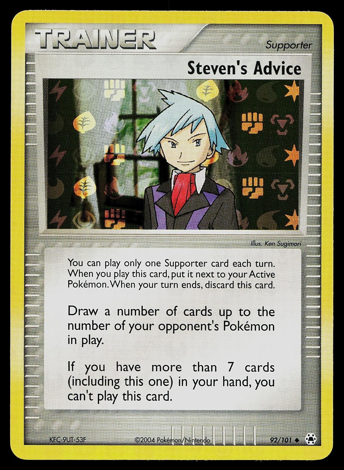 Pokemon Card - Steven's Advice Hidden Legends 92/101 Reverse Holo Uncommon