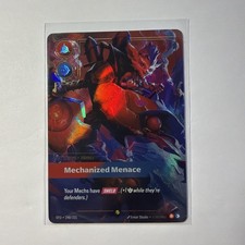 Riftbound Spiritforged Rumble Mechanized Menace #240/221 Legend Rare ON — live eBay listing