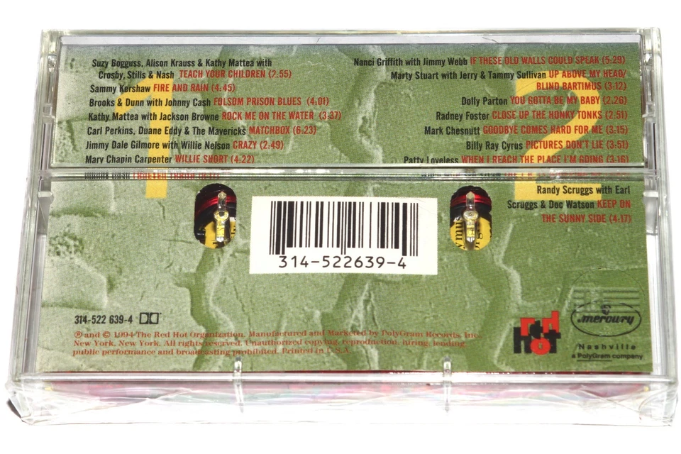 Red Hot + Country (Cassette Tape 1994) Country Folk Rock NEW SEALED - Image 2 of 4