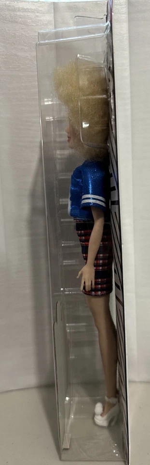 2017 FJF51 Blonde AA Albino Barbie Fashionista Doll 91 Varsity Plaiditude - NRFB - Image 2 of 4