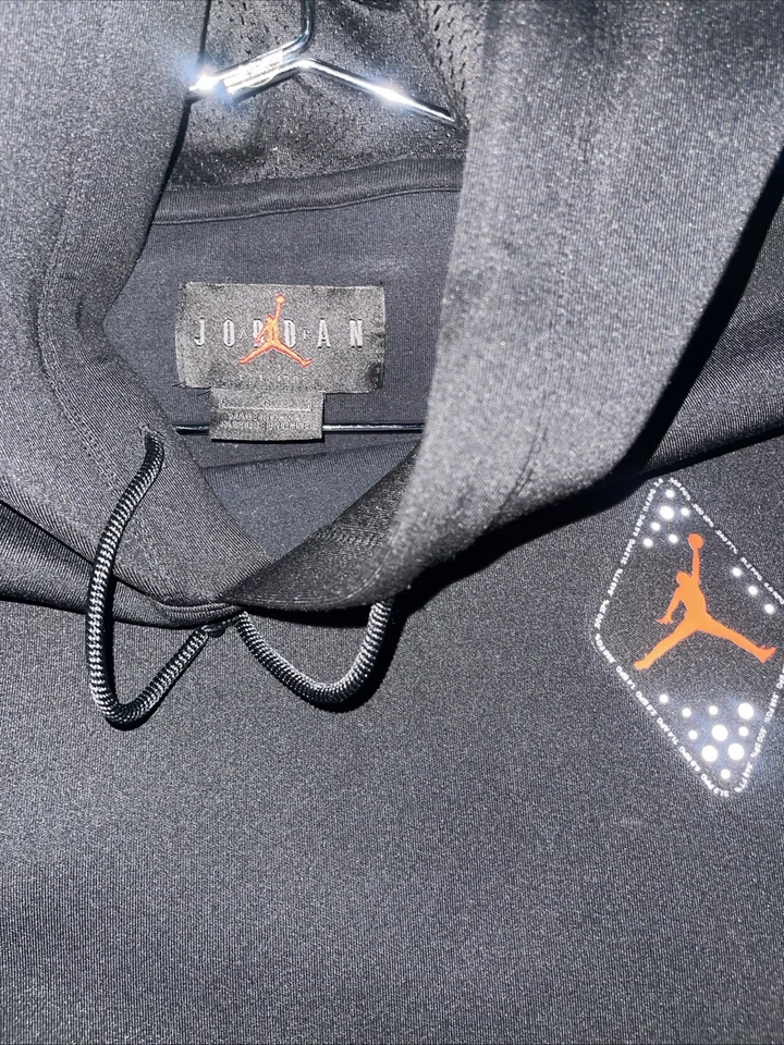 Nike Air Jordan ретро 6 инфракрасный черный пуловер толстовка с капюшоном размер большой - Изображение 3 из 4