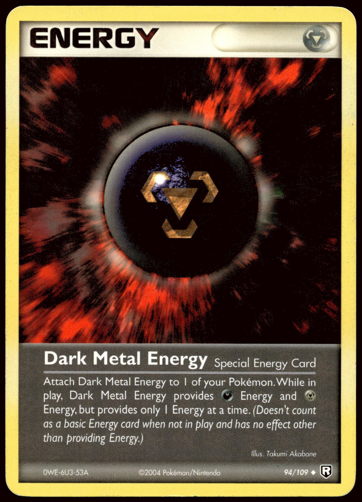 Dark Metal Energy Uncommon Team Rocket Returns 94/109 LP