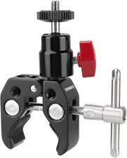 Super Clamp Mic Mount Articulated Mini Ball Head with 1/4"-20 Thread Hole - 1414