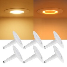 Adjustable Recessed Lighting with Night Light for 5/6 Inch Can Lights, 6 Pack...