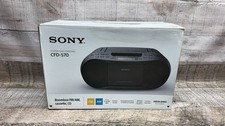 Sony CFD-S70 CD/Cassette Boombox With Radio MEGA BASS 120v/Battery. NOB