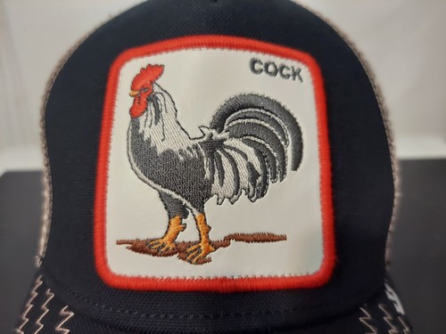Goorin Bros Black Snapback Trucker Hat Cap Cotton Blend Cock Rooster - Imagen 5 de 9