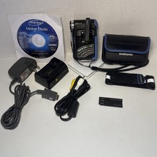 Samsung SC-X105L Black Sports Camcorder Digital Video Camera Case Charger Bundle