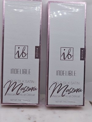 2 ea Indelible Beauty Gold Silk Satin Mascara 7ml New Sealed Chic Delicat Luxury