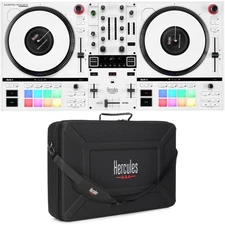 Hercules DJ DJControl Inpulse T7 2-deck Motorized DJ Controller with Travel Bag