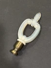 Aladdin Lamp Milk Glass Finial Opalescent Ivory White