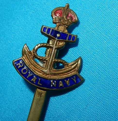 WW2 ROYAL NAVY MILITARY SWEETHEART ENAMEL BADGE WORLD WAR II