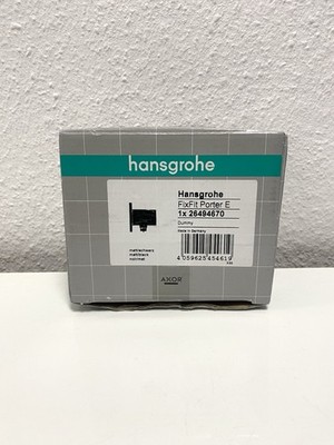Hansgrohe FixFit E Porter Dummy 26889670   Matt Schwarz / Lesen / Unbenutzt  