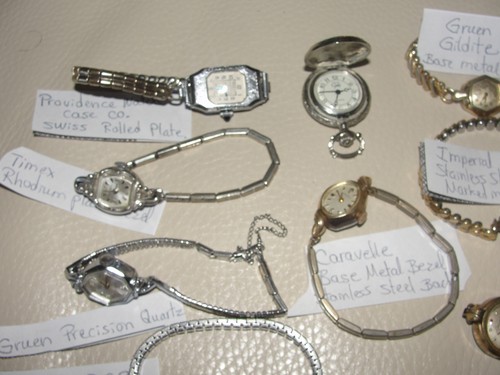 Lot 10 Vtg Ladies Watches 2 10 kRGP Bulova Gruen 17J Lauvre Imperial Repair part - Picture 2 of 9
