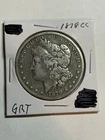 1878 CC Morgan Silver Dollar VF Details Better Date CC