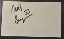 Reid Simpson Hand Signed Auto Autograph Index Card Philadelphia Flyers