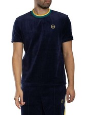 Sergio Tacchini Men's Monte Velour T-Shirt, Blue
