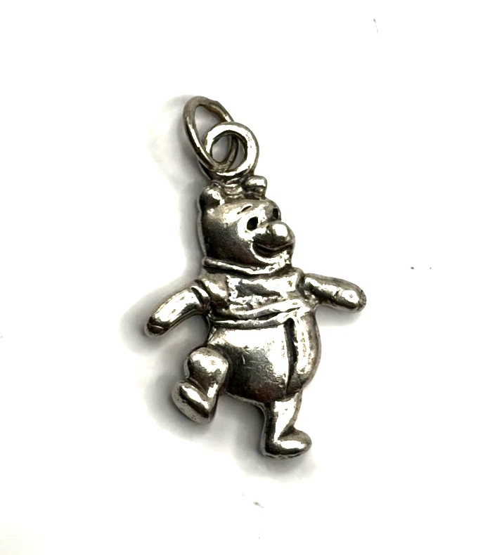 Small Vintage Sterling Silver Winnie The Pooh Charm